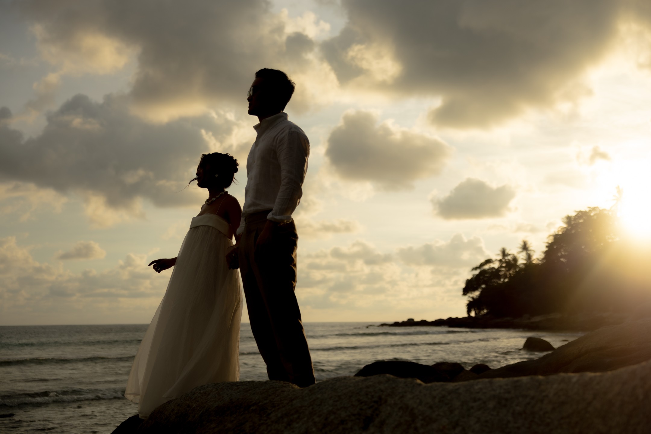 Golden hour silhouette